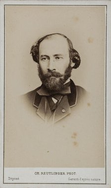 Portrait of Octave Feuillet (1821-1890). Creator: Photo studio Reutlinger, Paris  .