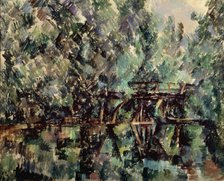 'A Bridge over a Pond', c1898.  Artist: Paul Cezanne