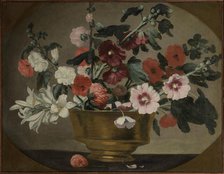 Catino con fiori, c1635-1640. Creator: Strozzi; Bernardo (1581-1644).