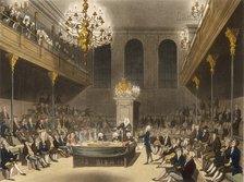 Interior of the House of Commons, Westminter, London, 1809. Artist: Unknown