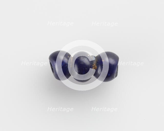 Bead, triple, 4th century. Creator: Unknown.