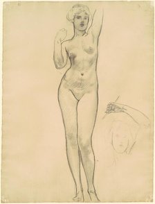 Studies of Aphrodite for "Aphrodite and Eros", 1919-1920. Creator: John Singer Sargent.