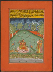 Ragini Gaund, Page from a Jaipur Ragamala Set, 1750/70. Creator: Unknown.