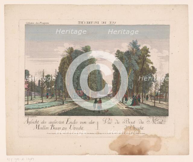 View of the Maliebaan in Utrecht, 1755-1779. Creator: Balthasar Friedrich Leizelt.