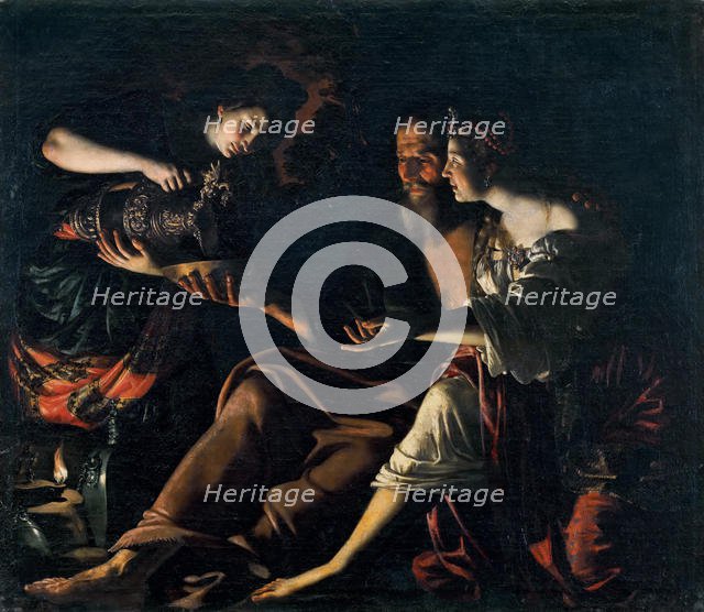 Lot and his Daughters, 1617. Creator: Guerrieri, Giovanni Francesco (1589-1657).
