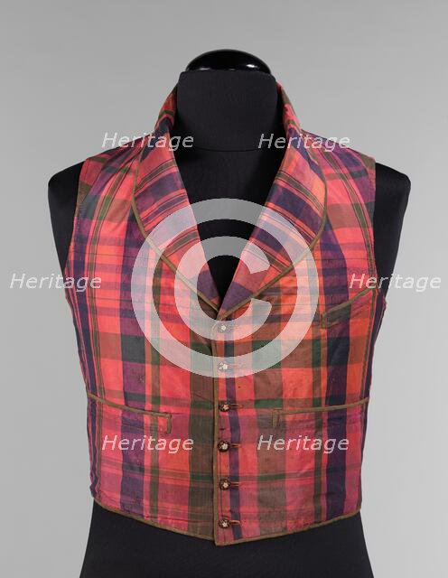 Morning vest, American, 1850-59. Creator: Unknown.