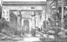 The Crystal Palace - the Egyptian Court - Entrance to the Tomb of Beni Hassan, 1854. Creator: Unknown.