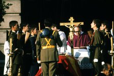 Burial of Francisco Franco Bahamonde, when the 'Misa  corpore in sepulto' at the Royal Palace in …