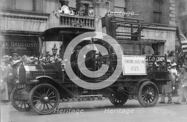 Firemen's parade, between c1910 and c1915. Creator: Bain News Service.
