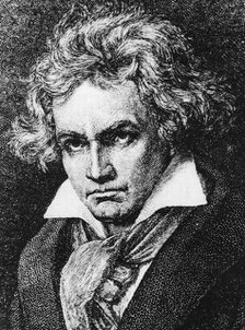 Ludwig van Beethoven (1770-1827), German composer and pianist, 19th century. Artist: Unknown