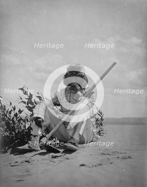 A quiet smoke-Hopi, c1907. Creator: Edward Sheriff Curtis.