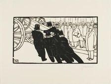 The Coffin Bearers, 1892. Creator: Félix Vallotton.