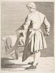 Wandering Vinegar Seller, 1738. Creator: Caylus, Anne-Claude-Philippe de.