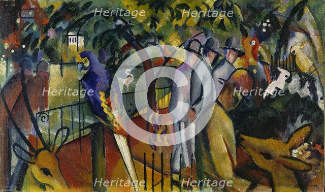Zoological garden I, 1912. Artist: Macke, August (1887-1914)