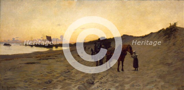 The Seaweed Gatherers, 1886. Creator: Howard Russell Butler.