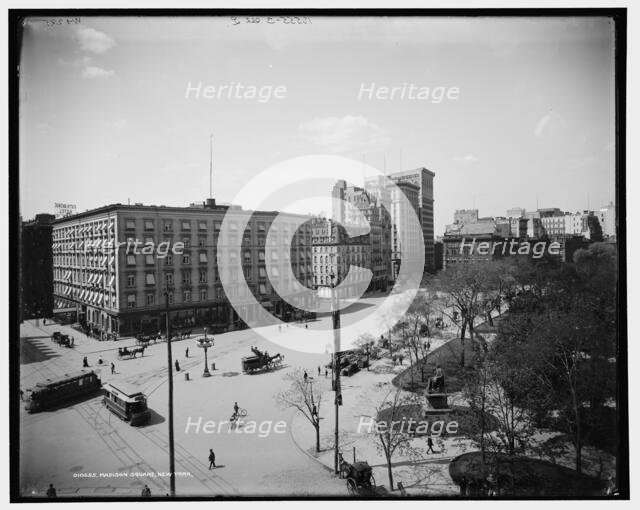 Madison Square, New York, c1901. Creator: William H. Jackson.