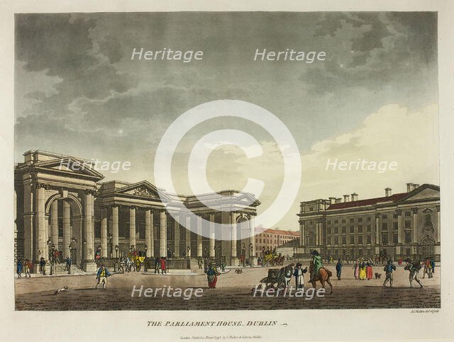 The Parliament House - Dublin, published November 1793. Creator: James Malton.