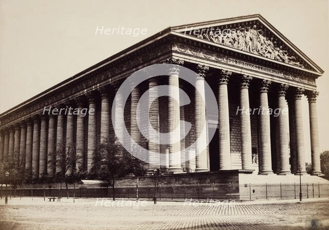 Church of the Madeleine, Paris, between 1860 and 1870. Creator: Edouard Baldus.