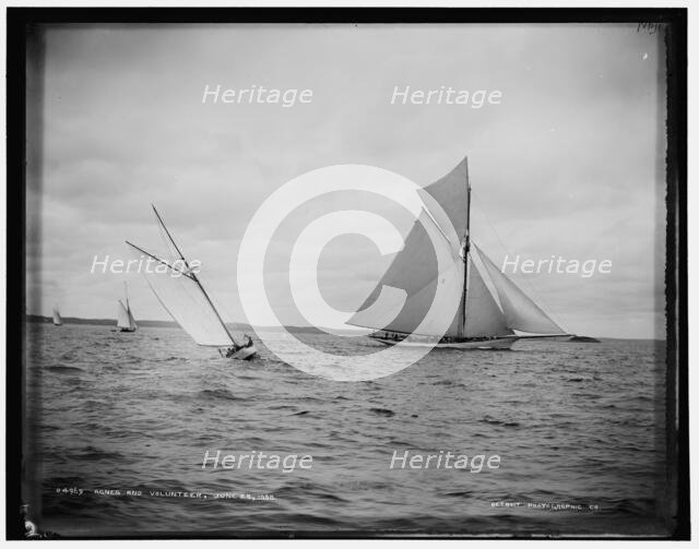 Agnes and Volunteer, 1888 June 28. Creator: Unknown.