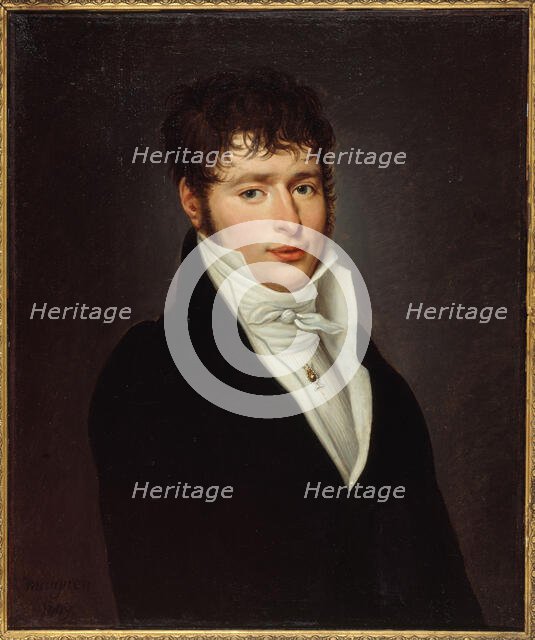 Presumed portrait of Jean Elleviou (1769-1842), first singer at the Opéra-Comique, 1809. Creator: Desire Adelaide Charles Maignen de Sainte-Marie.