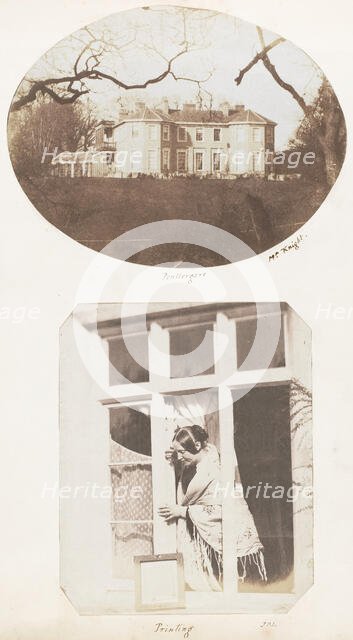 Penllergare; Printing, 1853-56. Creator: John Dillwyn Llewelyn.