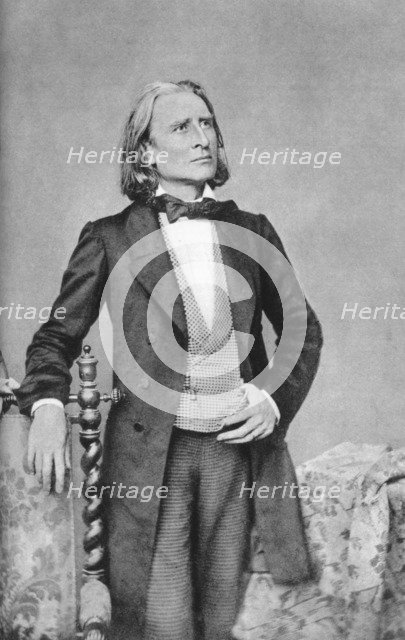 Franz Liszt, 19th-century Hungarian composer, pianist, conductor and teacher. Artist: Unknown