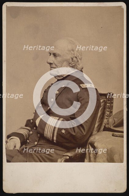 Portrait of Admiral William Branford Shubrick (1790-1874), Before 1874. Creator: Brady's National Photographic Portrait Galleries.