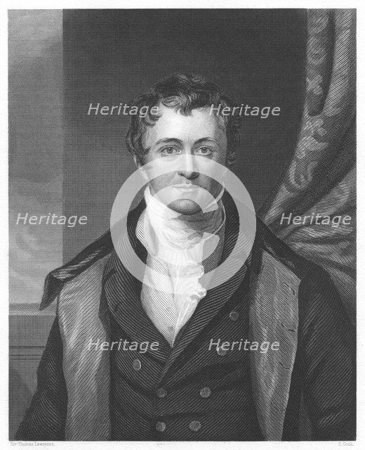 Humphry Davy, English chemist, 1860. Artist: Unknown