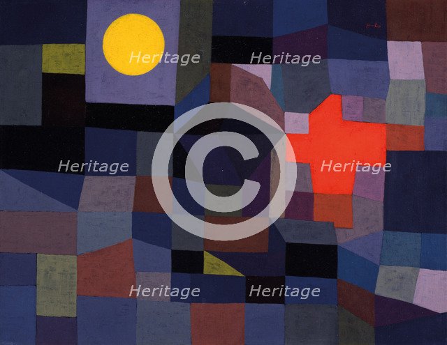 Fire at Full Moon. Artist: Klee, Paul (1879-1940)