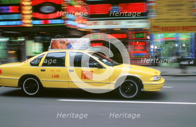 New York Yellow Taxi cab, 1995. Artist: Unknown.
