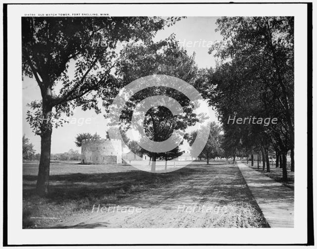 Old watch tower, Fort Snelling, Minn., c1902. Creator: William H. Jackson.