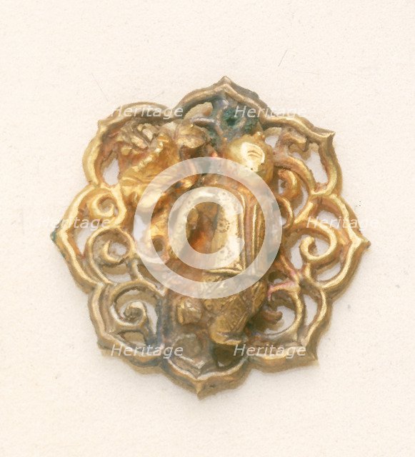 Gold filigree headdress fitting, Ming Dynasty, China, c1368-c1644. Artist: Unknown