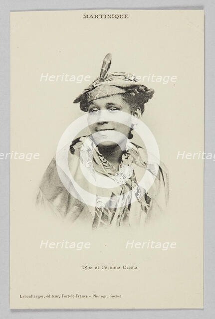 MARTINIQUE - Type et Costume Créole, ca. 1910. Creator: Cochet.