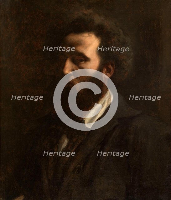 Self-Portrait, 1857. Creator: Puvis de Chavannes, Pierre Cécil (1824-1898).