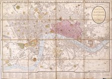 Map of London, 1823. Artist: Anon