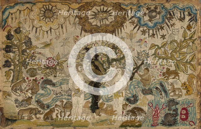 Picture (Depicting the Creation), England, 17th century. Creator: Unknown.