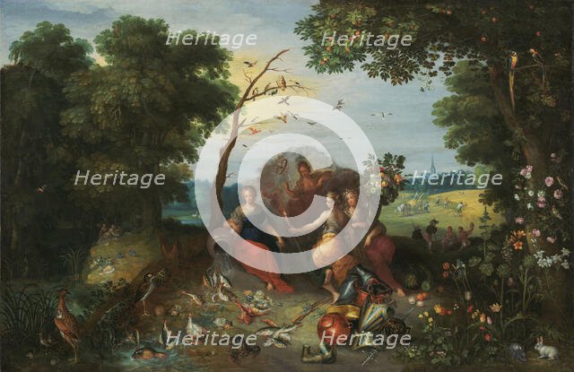 Landscape with Allegories of the Four Elements, 1635. Creators: Jan Brueghel the younger, Frans Francken II.