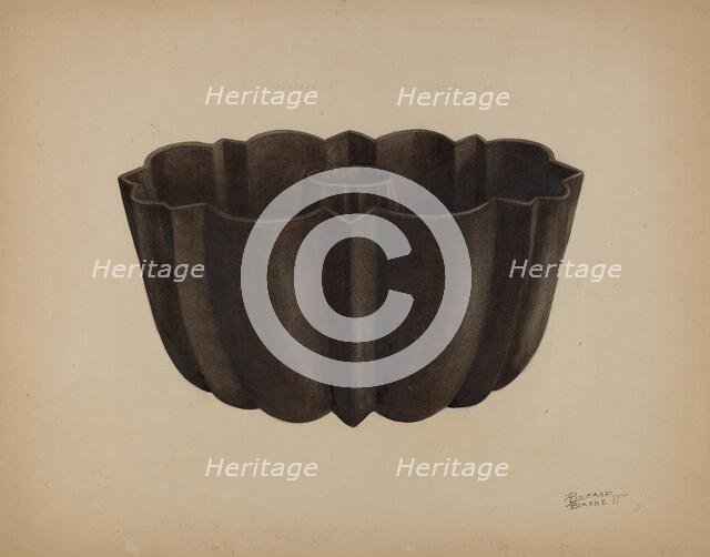 Cake Pan, c. 1938. Creator: Richard Barnett.