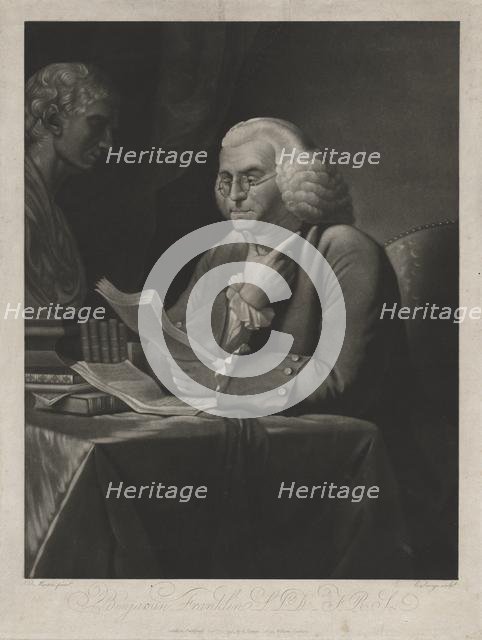 Benjamine Franklin, 1793. Creator: Edward Savage (American, 1761-1817).