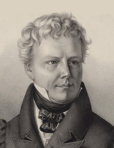 Portrait of the Composer Xaver Schnyder von Wartensee (1786-1868) , 1832. Creator: Anonymous.