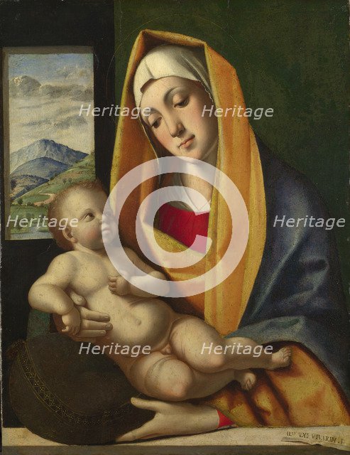 The Virgin and Child, ca 1483. Artist: Vivarini, Alvise (ca. 1446-ca. 1505)