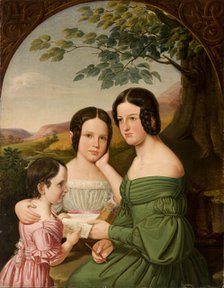 Portrait of Three Sisters from the Hausner Family, 1839. Creator: Tomasz Tyrowicz.