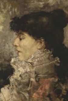 Sarah Bernhardt (1844-1923), c1870. Creator: Jules Bastien-Lepage.