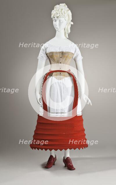Crinoline: Bustle cage crinoline, England, 1862-1870.  Creator: Unknown.