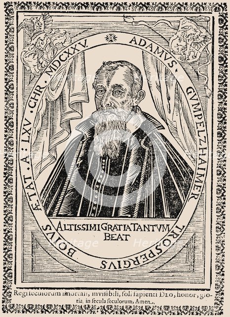 Portrait of the composer Adam Gumpelzhaimer (1559-1625), 1625.