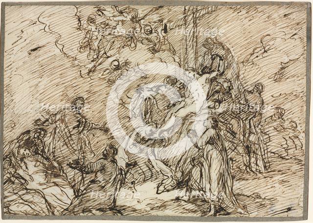 The Deposition (recto), second half 18th century. Creator: Christian Wink (German, 1738-1797).