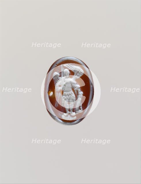 Cameo with the Archangel Michael, Byzantine, probably late 14th century. Creator: Unknown.