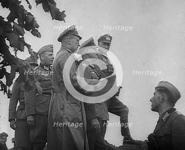 German Officers and Soldiers, 1941. Creator: British Pathe Ltd.