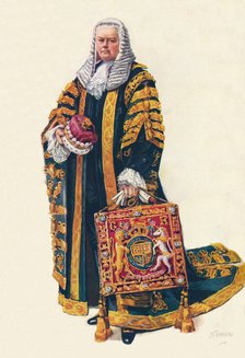 'The Lord Chancellor In His Coronation Robes', 1937. Artist: Unknown.
