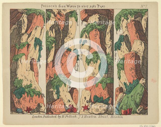 Side Wings to Suit any Play, Plate 7 for a Toy Theater, 1870-90., 1870-90. Creator: Benjamin Pollock.